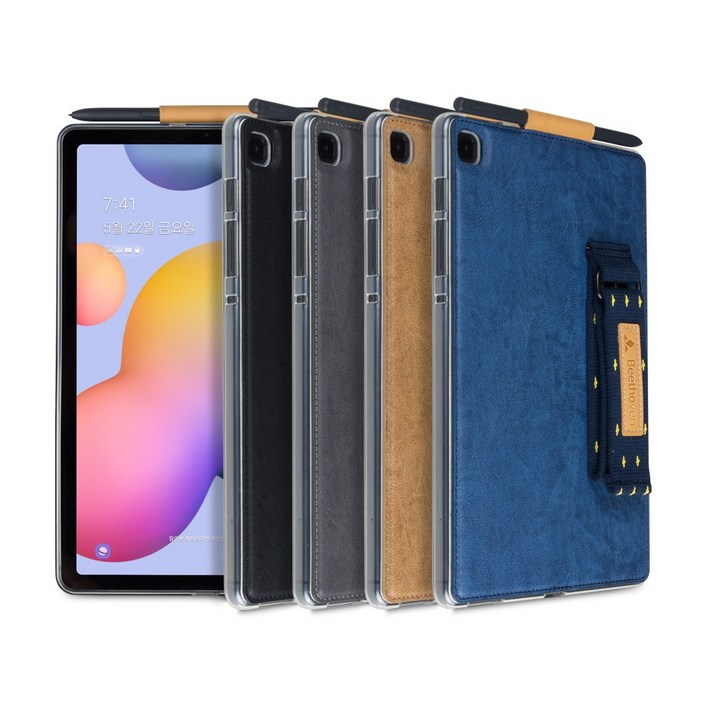 베토벤 갤럭시탭 S6 라이트 lite 핸드그립 케이스 SMP610, SMP615, 03베이지
