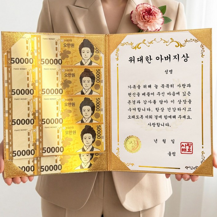 로나파티 부모님 용돈박스 감사 어버이날 생신 선물