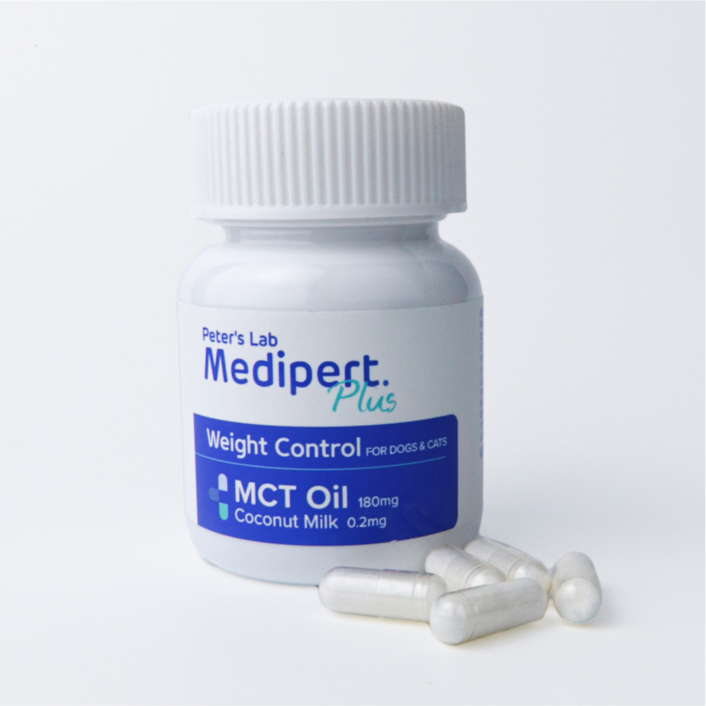 피터스랩 메디퍼트 플러스 강아지 고양이 락티움 진정제 MCT오일 체중조절제 영양제, 1개, 다이어트체중감소, 30정