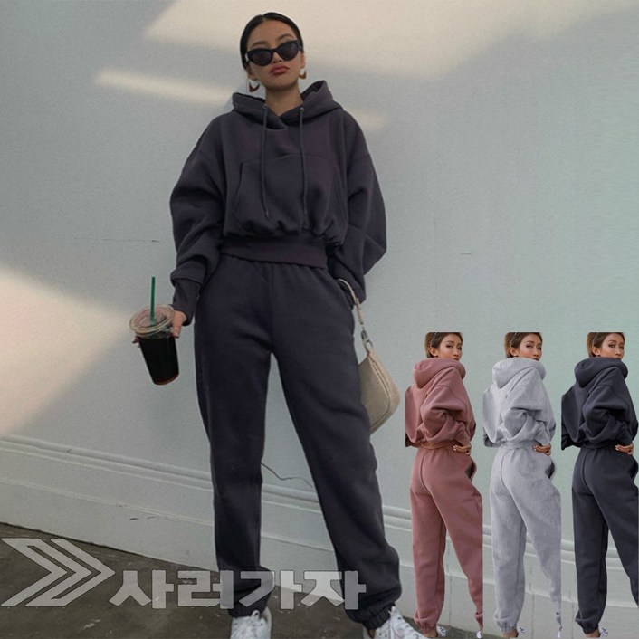 크롭트레이닝세트 봄 트레이닝셋업