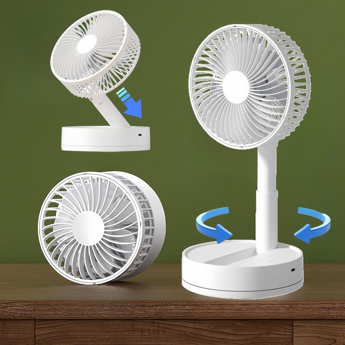 YITUMU BLDC 무소음 3D 자동회전 접이식 탁상선풍기차박,사무실,캠핑