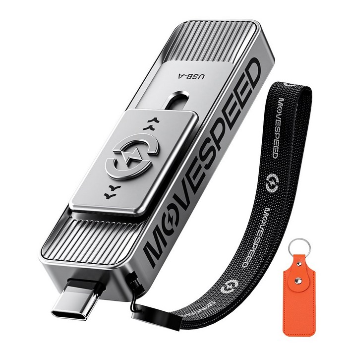 MOVESPEED SP05 570MBs 고속 USB 3.2 외장 SSD 휴대용 저장장치 스마트폰 노트북 PC 호환 백업 파일전송 최적, 은색, 2TB