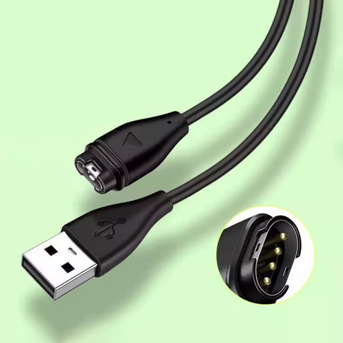 아야 가민 워치 포러너55255265955인스팅트2피닉스 충전기 USB 충전케이블 1m