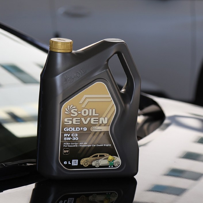 에쓰오일 7 골드9 RV C3 5W30 1리터 100합성 겸용 엔진오일, 상세페이지 참조, 1개