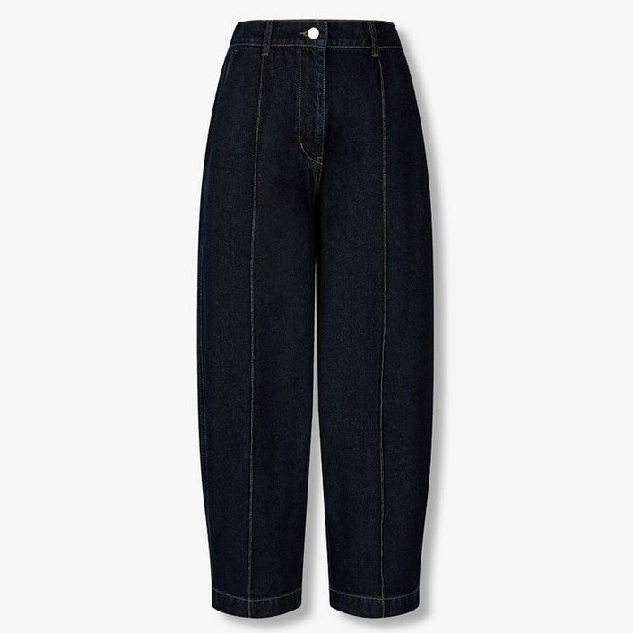 스튜디오 톰보이 STUDIO TOMBOY 밴드 원턱 배기 데님 팬츠 9105362104 474795