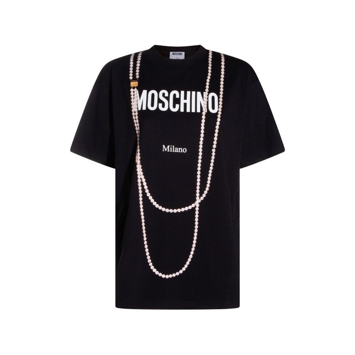 모스키노 로고 프린트 티셔츠