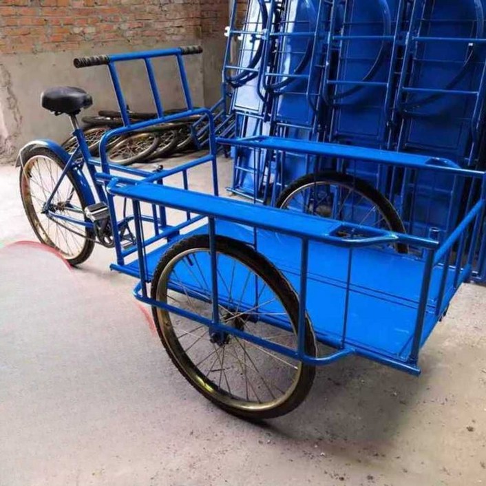 역삼륜 농업용 자전거 세발 자전거역삼륜 배달 바구니, G. 소형 화차