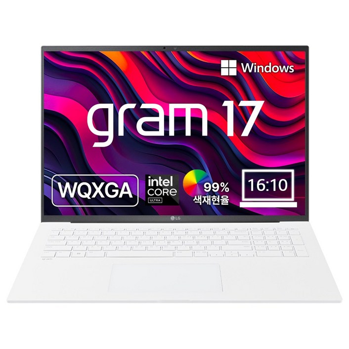 LG 그램 17Z90SU-GRF6K 인텔 14세대 울트라5 노트북, 에센스 화이트, 17Z90SU-GRF6K, 1TB, 24GB, WIN11 Home