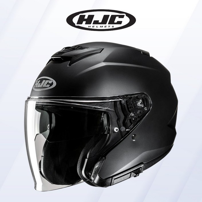 HJC i31 오픈페이스 헬멧 솔리드 세미 플랫 블랙 출퇴근용 하이바