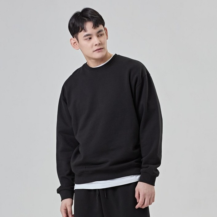 기모 오버핏 맨투맨 무지 기본 남녀공용 커플맨투맨