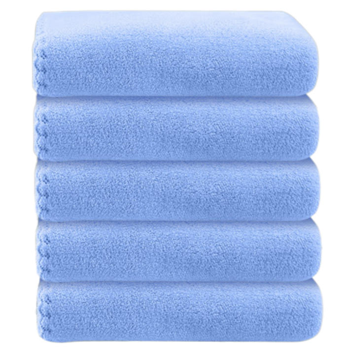 상덕 호텔수건 프리미엄 극세사수건 고급 수건, 5개, 네이비