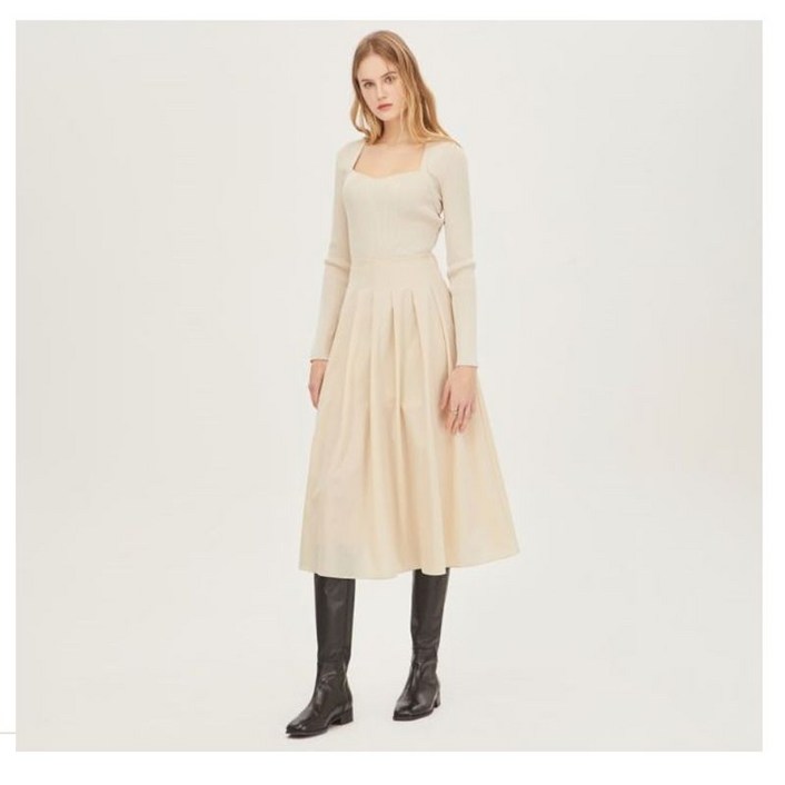 시슬리 SISLEY SAKO0531 스퀘어넥 롱 우븐 패치