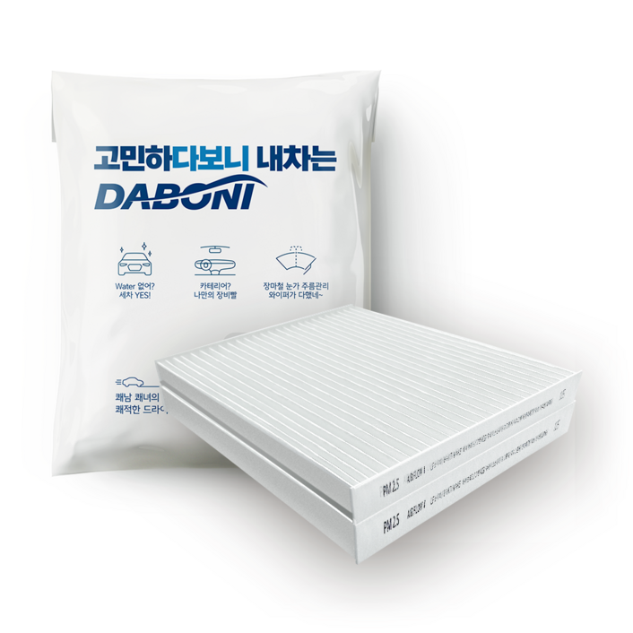 다보니 PM 2.5 자동차 에어컨필터, 153, 2개입