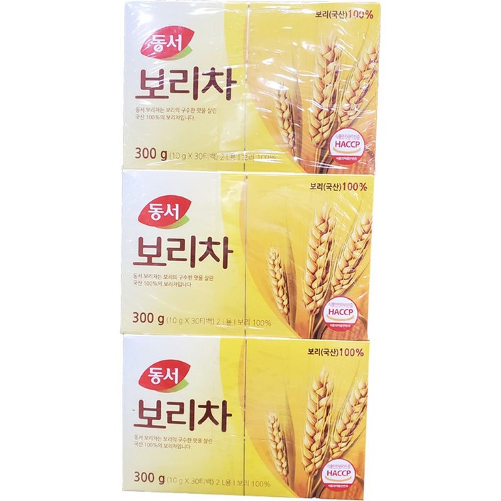 물대신 열을 내리는 구수한 국산 보리차 총 90티백 van*9955Xv, 10g, 30개입, 3개