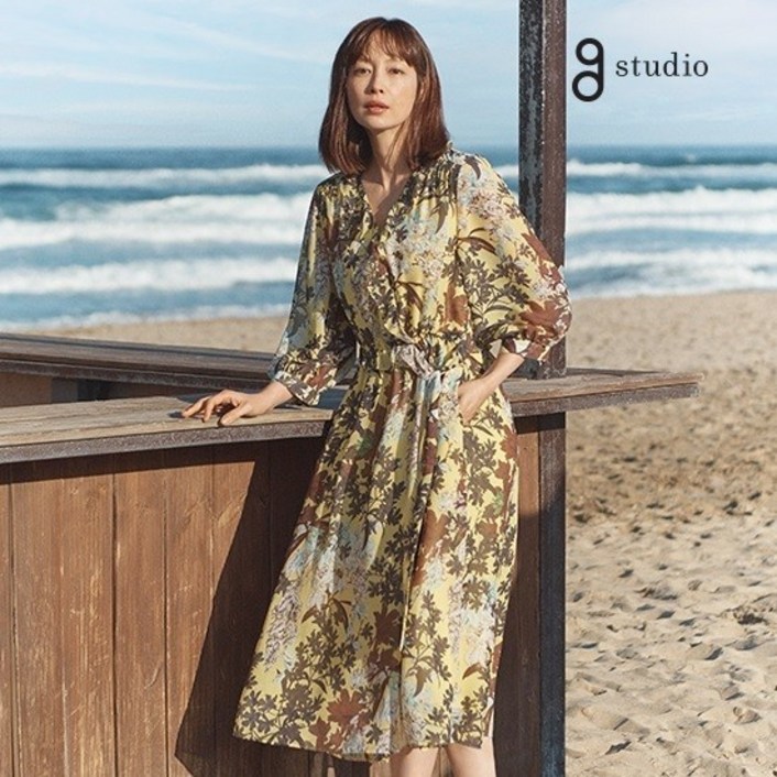 지스튜디오 옐로우55런칭가 9900022 보타닉 가든 원피스 431565