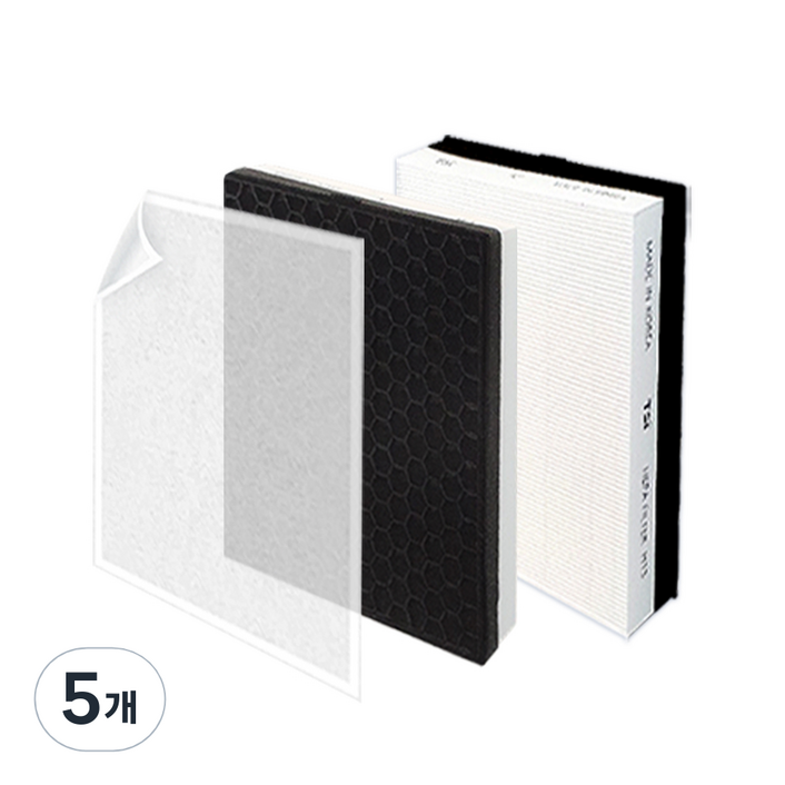 티에스아이 삼성 공기청정기 A0N 080WDD 블루스카이 000 필터 세트 프리미엄형 CFXD100D, 4.CFXD100D 슈퍼파워형, 5개
