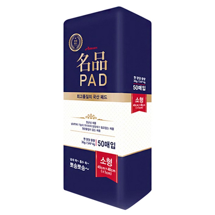 아몬스 국산 패드, 50매입, 1개