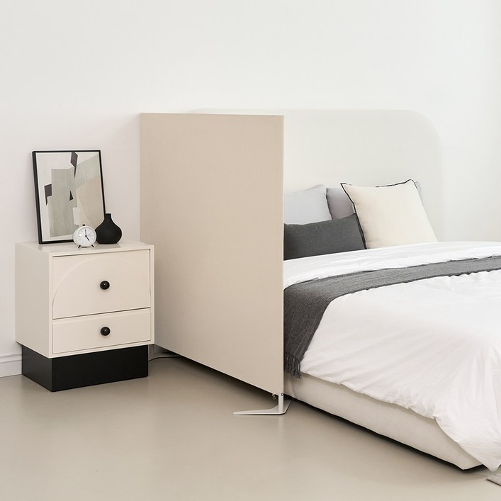 까사마루 이브 스탠드형 가림막 파티션 1200 x 25 x 1200 mm