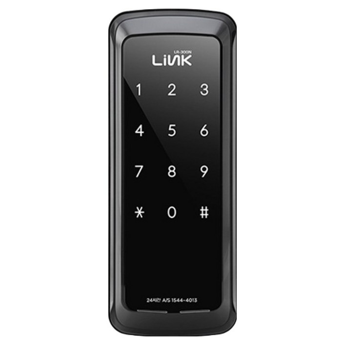 유니코 Link 번호전용 실속형 보조키 디지털 손잡이 없음 도어락 LR300N