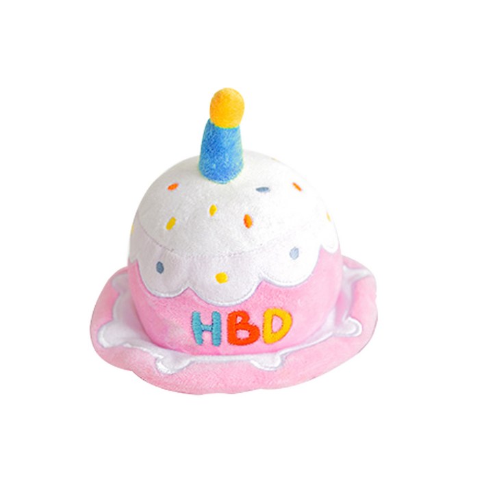 바잇미 강아지 생일파티케이크 모자 장난감