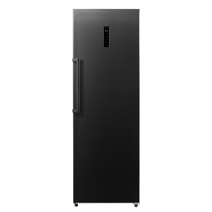 캐리어 클라윈드 일반형냉장고 방문설치, 블랙 메탈, CRT-N355BSH