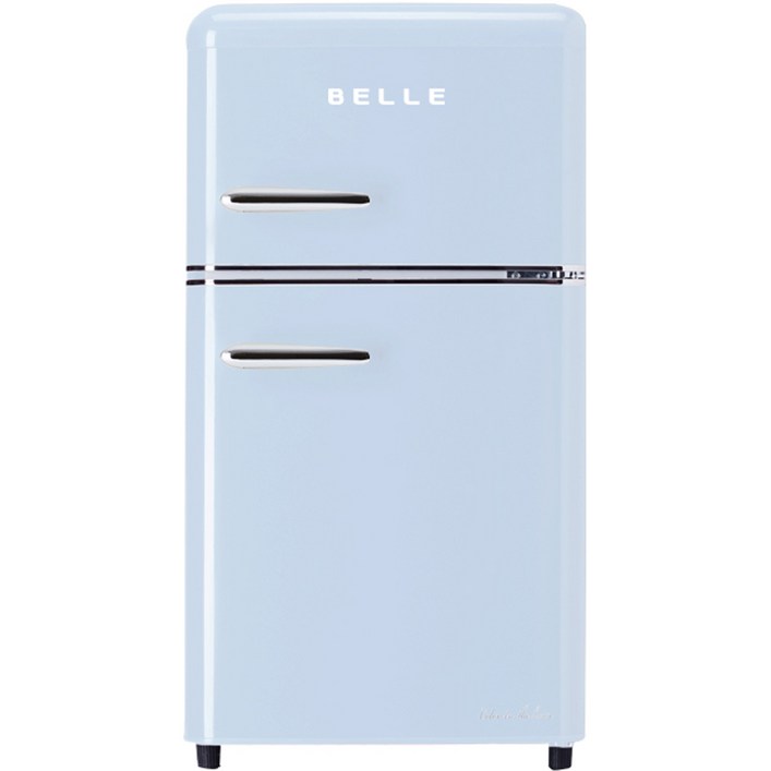 벨 레트로 글라스 냉장고, 스카이블루, RD09ASBH