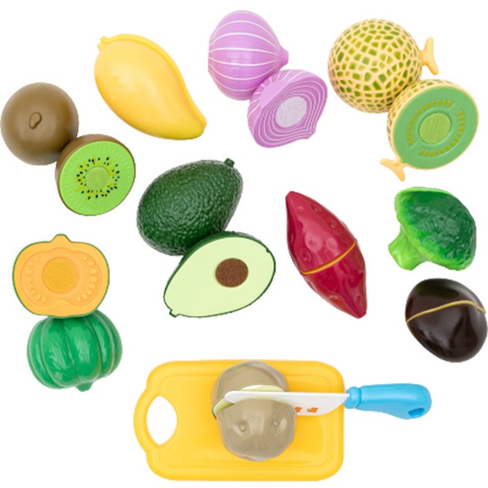 플레이맥스 NEW 야채 과일자르기 12종 소꿉놀이 세트
