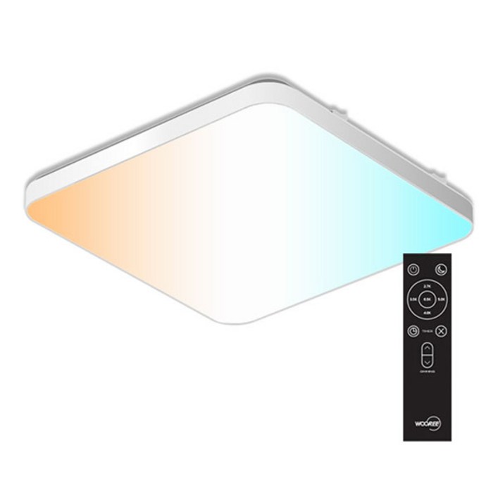 장수램프 베젤리스 스마트 LED 방등 60W 520 x 520 mm, 주광색