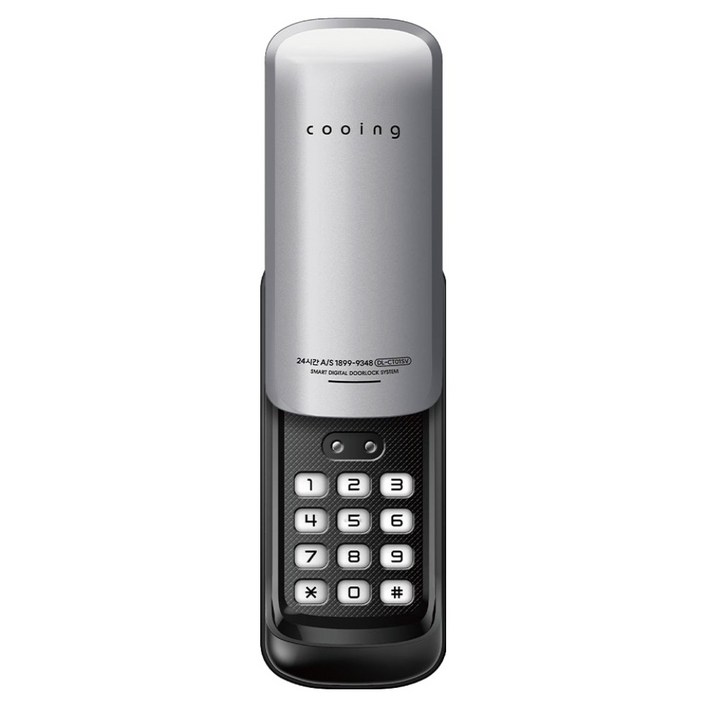 쿠잉 보조키 도어락 DLCT01SV,손잡이 없음유리샷시 설치불가, DLCT01SV, 방문설치