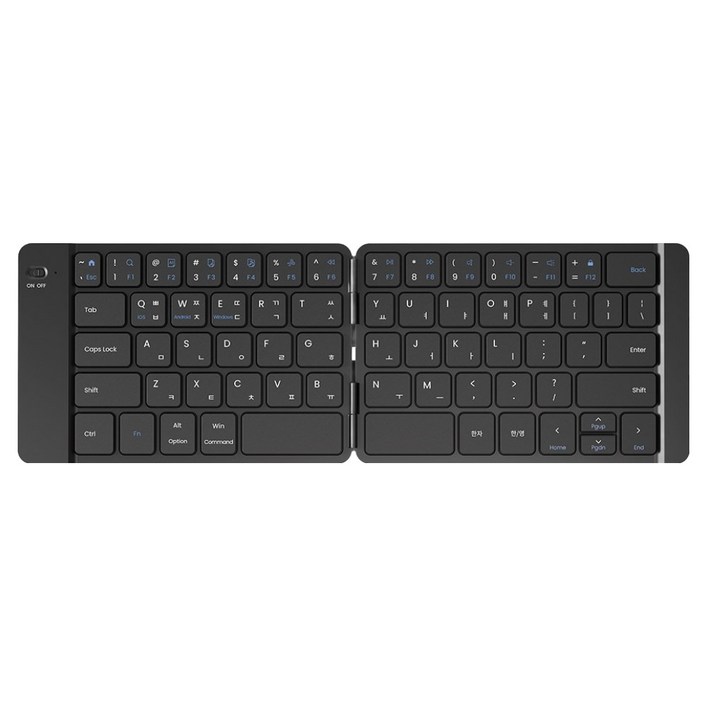 엑토 저소음 접이식 슬림 휴대용 무선 블루투스 키보드