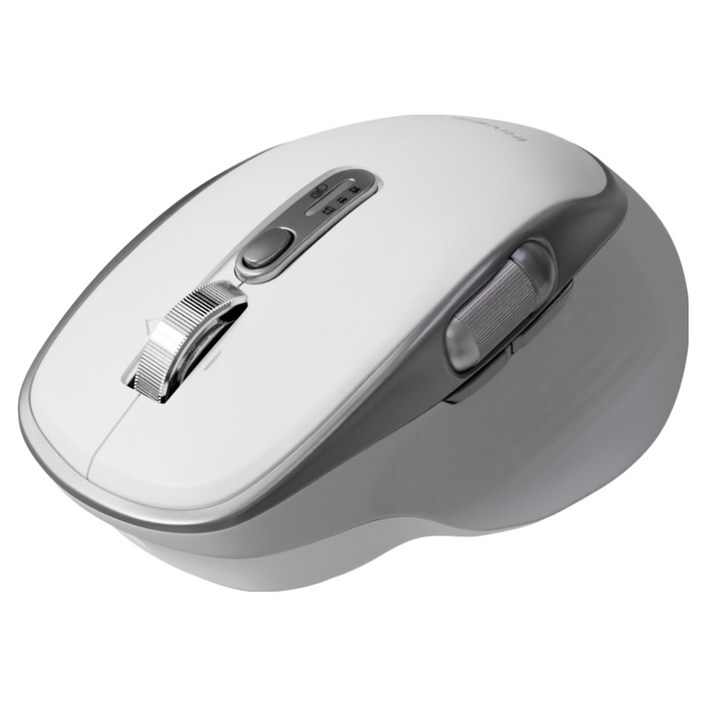 아이리버 항균처리 스마트스크롤 무한휠 멀티페어링 블루투스 무소음 세미 버티컬 무선 마우스 GT300, GT300, 화이트