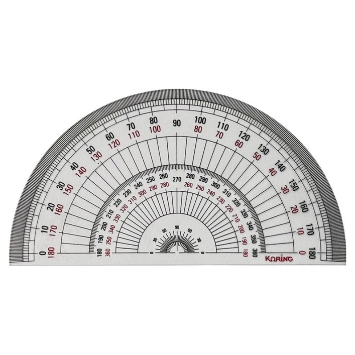 코링 템플레이트 반원분도기 K-1500