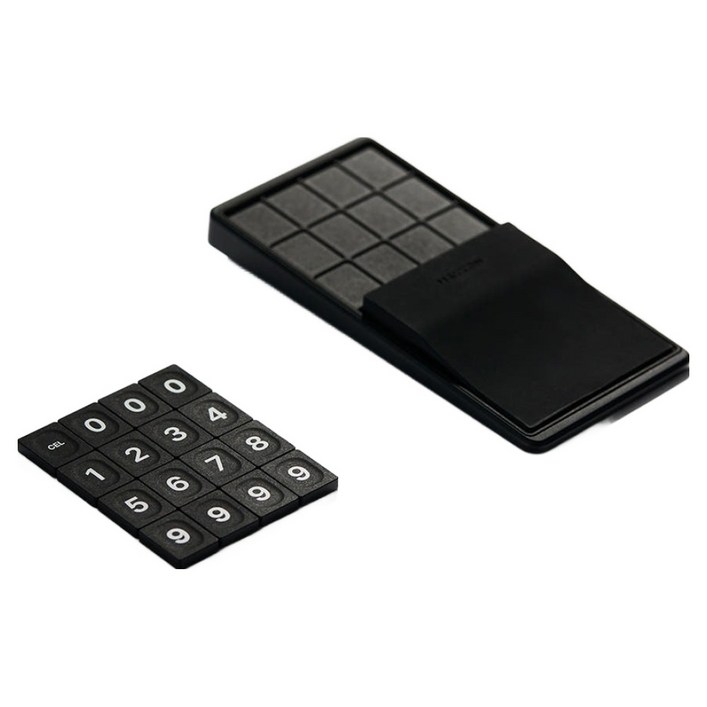 메이튼 차량용 대쉬보드 안심번호 노드N 주차번호판, 1개, 블랙