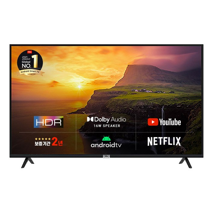 TCL 안드로이드 HD LED TV, 81cm(32인치), 32L6500, 스탠드형, 자가설치