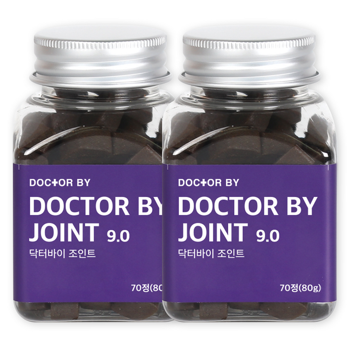 닥터바이 강아지 조인트 영양제 70정 80g, 관절 관리, 2세트, 뼈관절강화 닥터바이 강아지 조인트 영양제 70정 80g, 관절 관리, 2세트, 뼈관절강화