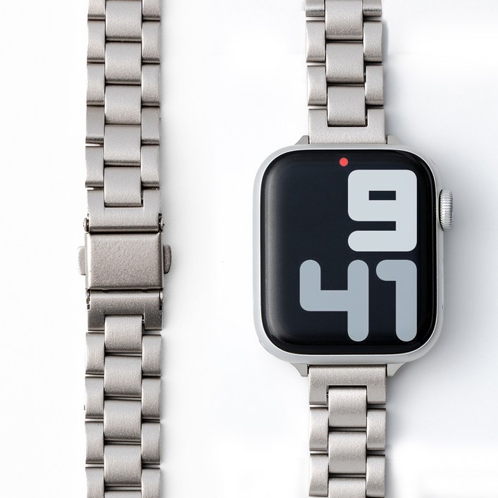 누아트 애플워치 호환 슬림 메탈밴드 스트랩 38  40  41 mm