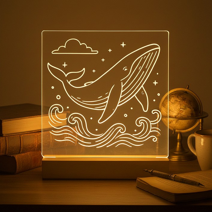 루아즈 DIY 아크릴 무드등 네온사인 만들기 라지 세트형