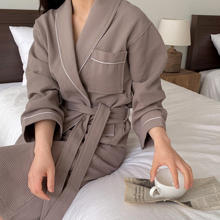 공유 프리미엄 와플 샤워 가운 L