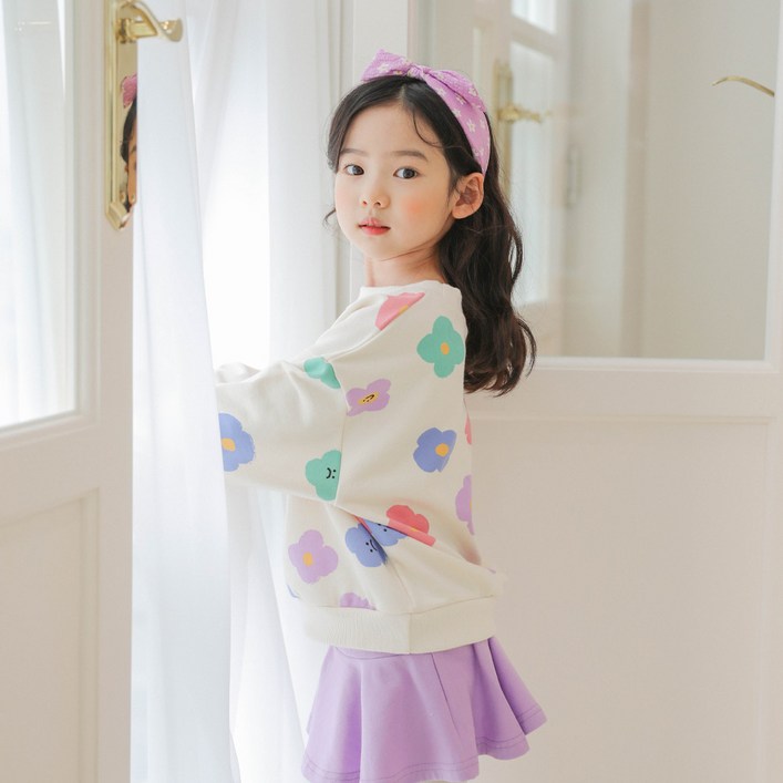 로로샤 여아용 애니컬 맨투맨 로로샤 여아용 애니컬 맨투맨