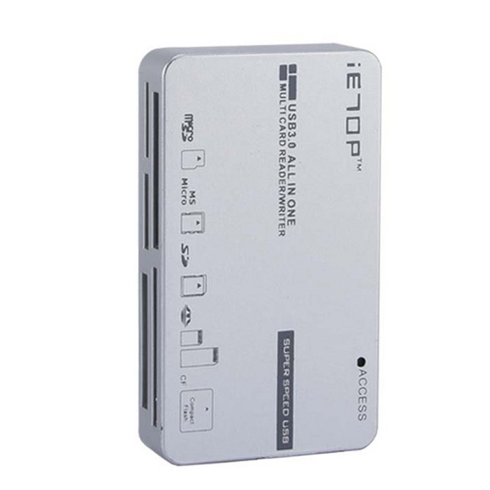 sd메모리카드 이탑 USB3.0 117종 지원 멀티카드리더기, C3-08, 실버