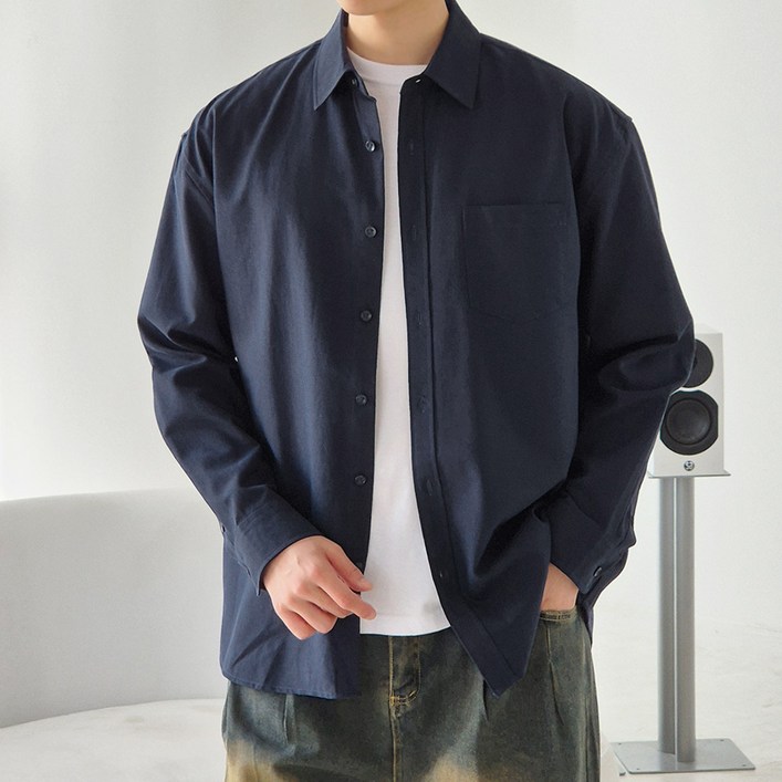 단군 남성용 탄탄핏 옥스포드 무지 셔츠 IP S009 핑크 XL