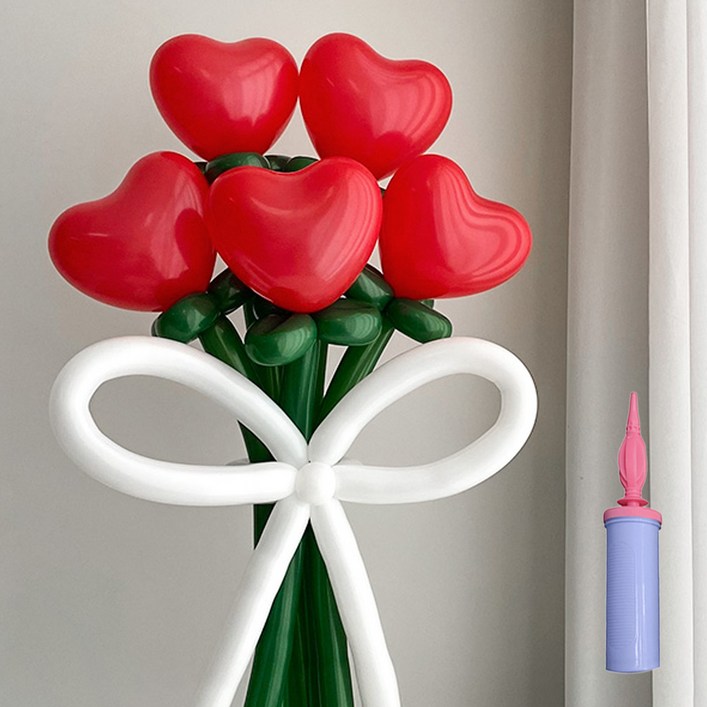 파티아일랜드 하트 꽃다발 DIY  손펌프 세트
