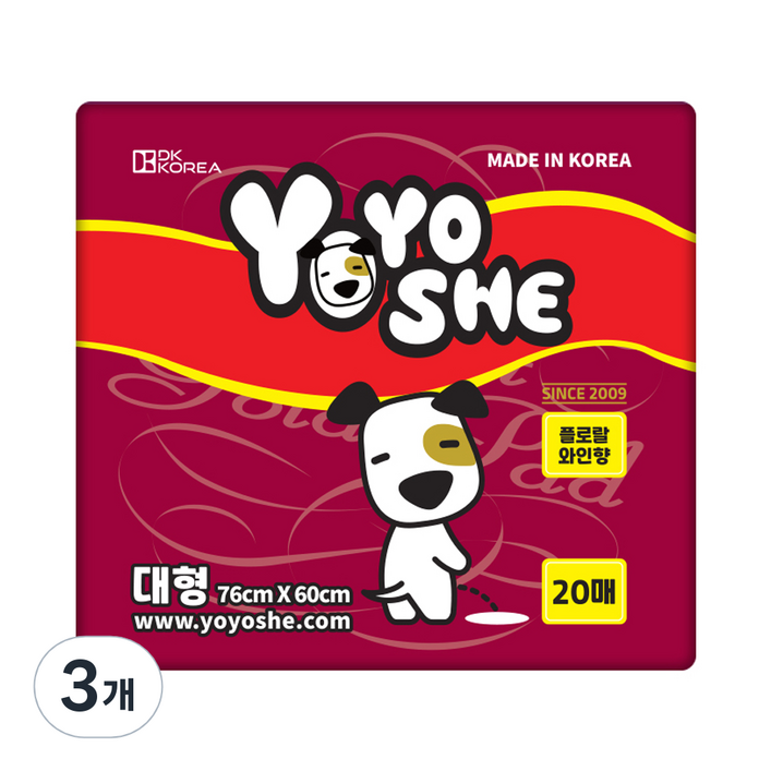 요요쉬 반려견용 배변패드 플로랄와인향