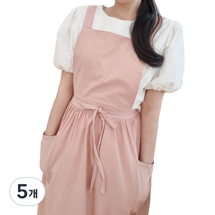 젊은이마켓 린넨 에이프런 모던앞치마 A