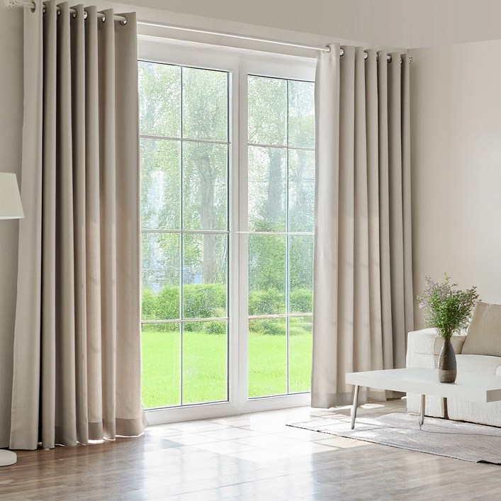 뷰하우스 래티스 사계절 암막커튼  설치부자재 세트 아일렛타입