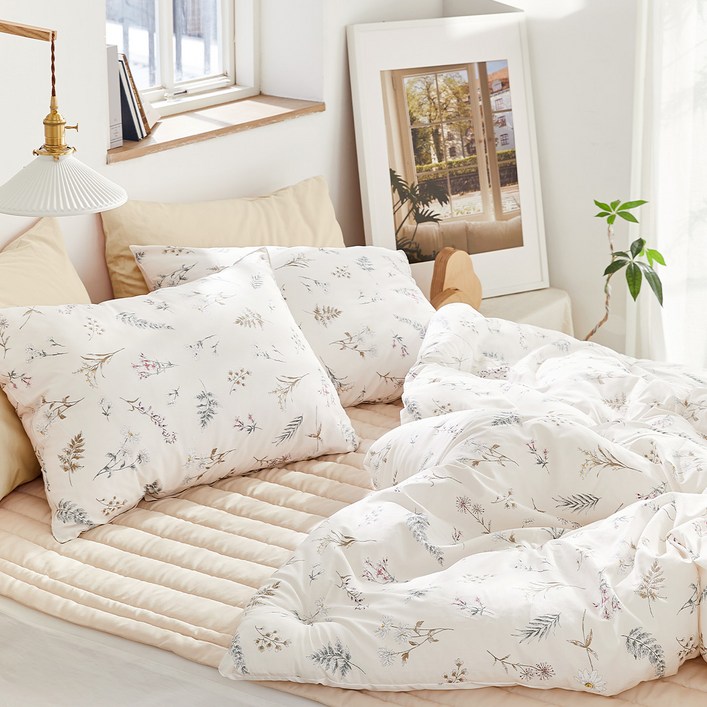 파르페by알레르망 루이스 60수 면모달 차렵이불, 베개커버