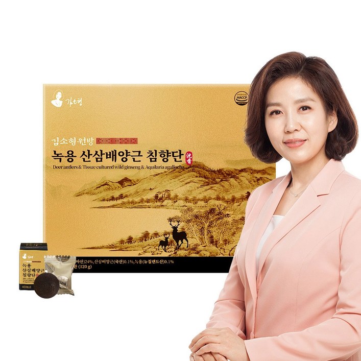 김소형원방 녹용 산삼 배양근 침향단  쇼핑백, 3.75g, 32개