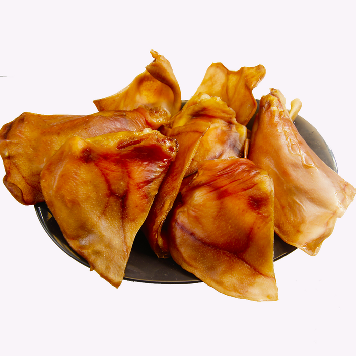 1+1 강아지 돼지귀 간식 대용량 돼지슬라이스(100g~1kg), 돼지통귀4p~10p, 4개, 돼지, 18g