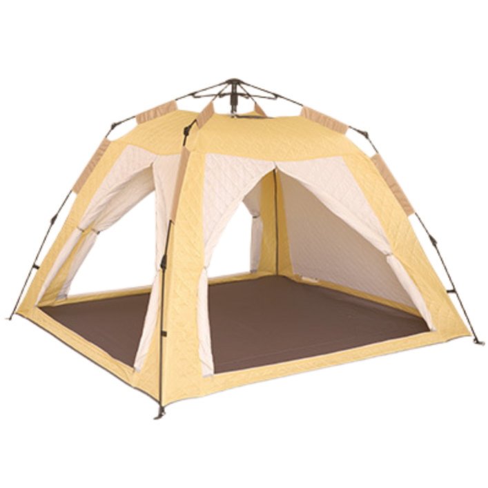 차니글로벌 패딩 원터치 난방텐트 수면 돔 방한 보온 외풍 기숙사 사각