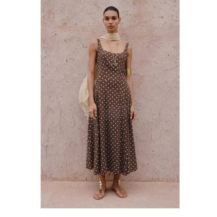 ZARA 자라 도트 롱 원피스
